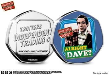 The Official Only Fools & Horses Set ALRIGHT DAVE? Obverse and Reverse