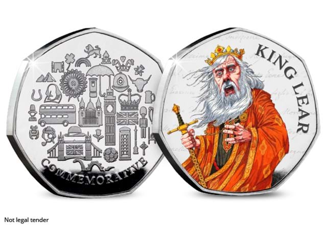 The Shakespeare Commemorative King Lear Obverse and Reverse