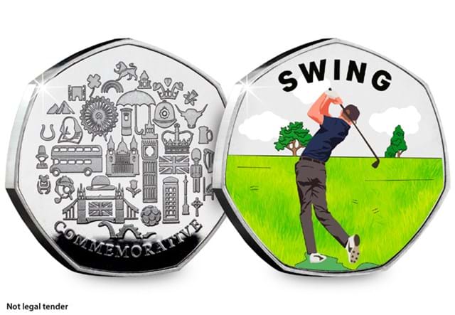 The Golf Collector Edition Set Swing Obverse and Reverse - Not legal tender