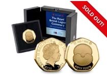 Your RBL Centenary 50p coin has been issued to commemorate the 100th Anniversary of the formation of the RBL. The coin has been struck from.375 Gold to a Proof finish. 
