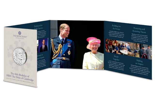 Duke of Cambridge 40th Birthday BU Pack Inside Cover