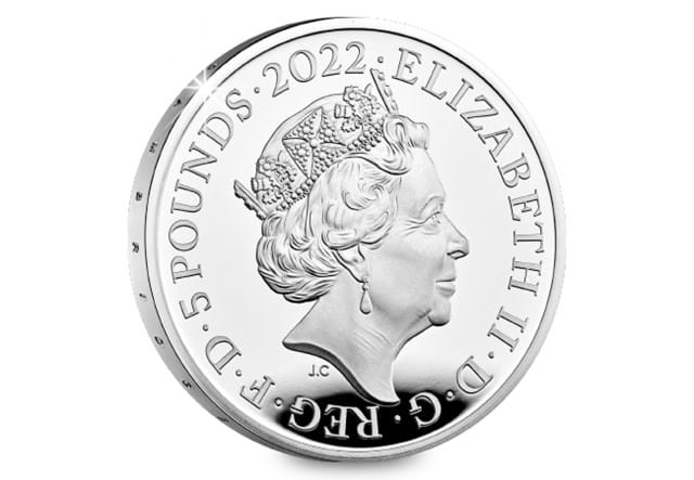 Duke Of Cambridge 40th Birthday Silver Proof £5 Coin Obverse