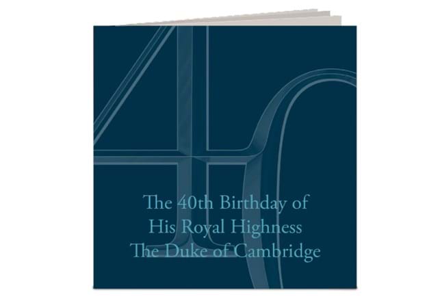 2022 The Duke Of Cambridge 40th Birthday Gold Proof Coin Booklet