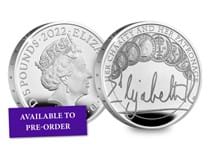 This is the second coin to feature The Queen's signature and is part of The Queen's Reign coin series. It's been struck from .925 Silver to a Proof finish.