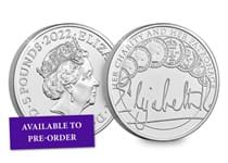 This coin is the second of a series that celebrates Her Majesty The Queen's dedication throughout her extraordinary 70-year reign. This £5 coin has been struck to a Brilliant Uncirculated Finish.