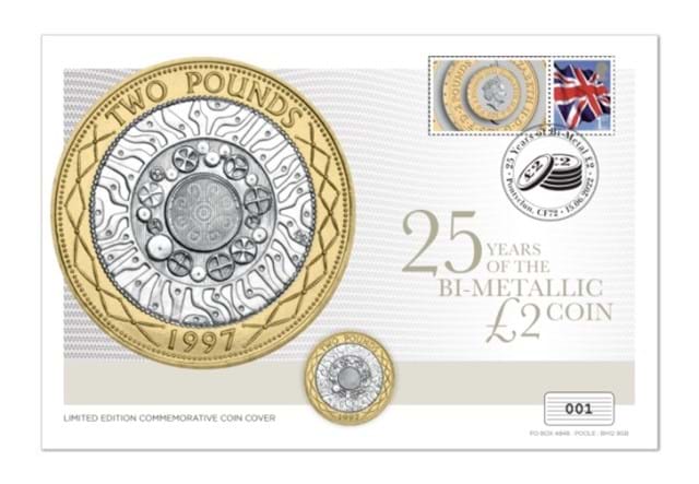 2022 25Th Anniversary Of Bi Metal £2 PNC