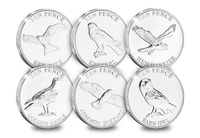 PB 2022 Guernsey Birds Of Prey 10Ps ALL