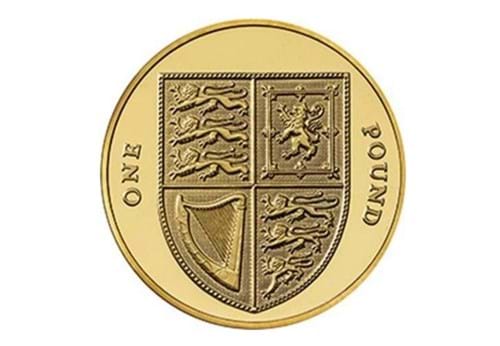 UK Royal Arms Shield Circulation £1