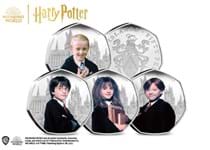 Own the first ever Harry Potter 50p coins! This set includes four Harry Potter Student Silver 50p Coins.