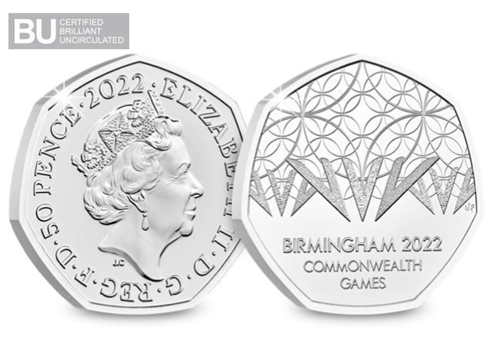 Commonwealth 50P With BU Logo