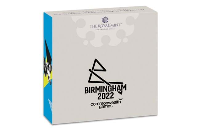 Commonwealth Games 50P Packaging upright
