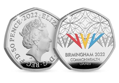 Commonwealth Games 50P OBV/REV