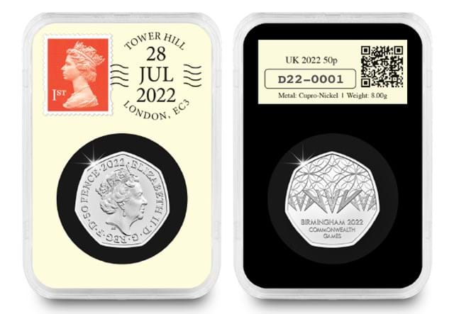 DN 2022 Uk Commonwealth Games BU 50P Datestamp obv/rev