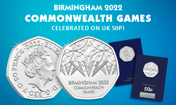 Birmingham 2022 Commonwealth Games celebrated on UK 50p!