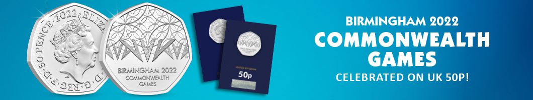 Birmingham 2022 Commonwealth Games  celebrated on a UK 50p