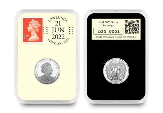 Silver Sovereign Datestamp everslab obv/rev