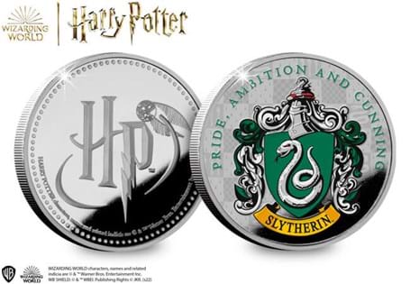 Are you part of Slytherin House? Then show off your house pride with the Slytherin House Commemorative.