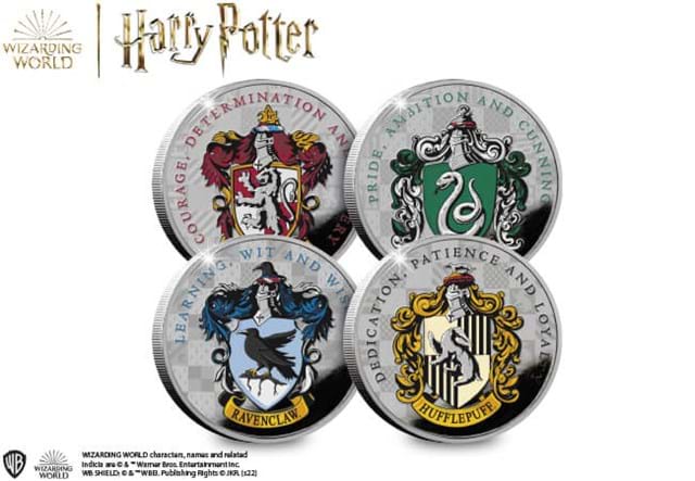 Harry Potter House Crest Medals Reverse