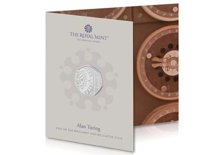 This 50p has been issued by The Royal Mint to commemorate the life and legacy of Alan Turing. It has been struck Cupro-Nickel to a Brilliant Uncirculated finish.