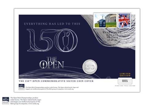 150Th Open Silver Coin Cover