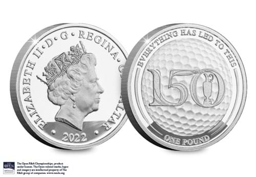 The 150Th Open Silver £1 Obverse And Reverse