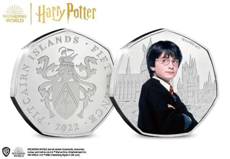 Own the FIRST EVER Harry Potter 50p in Brilliant Uncirculated quality today.