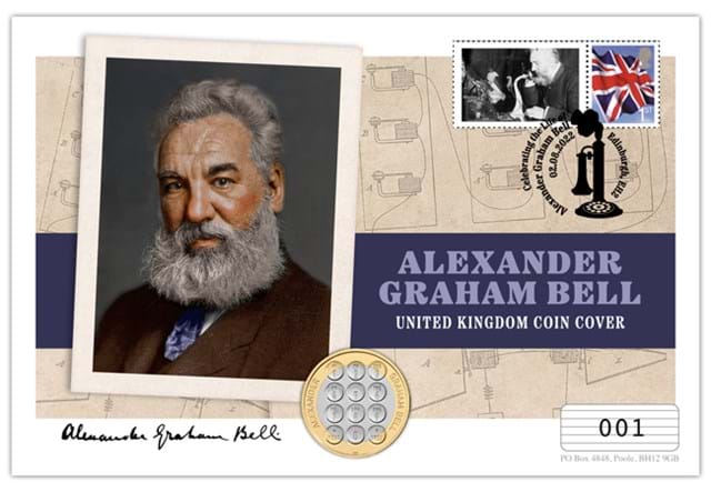 UK 2022 Alexander Graham Bell BU £2 Cover