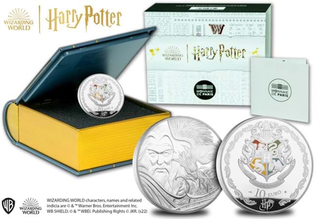 Harry Potter 1Oz Silver Medal In Book Box