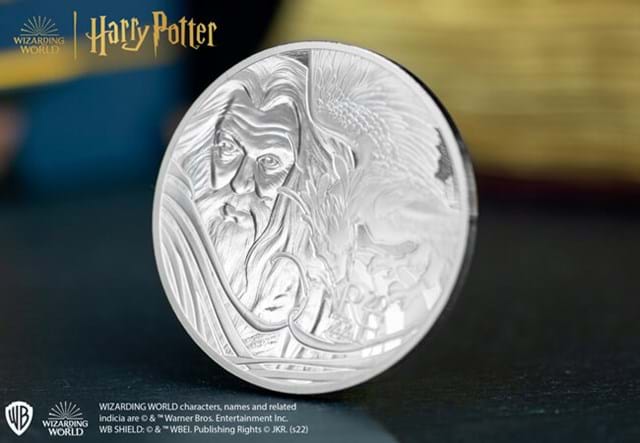 Harry Potter 1Oz Silver Medal Obverse Side Angle