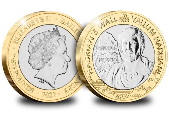 Hadrian S Wall BU £2 Emperor Hadrian Obv Rev