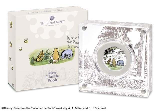 Winnie The Pooh And Friends Silver 50P In Display Box With Packaging
