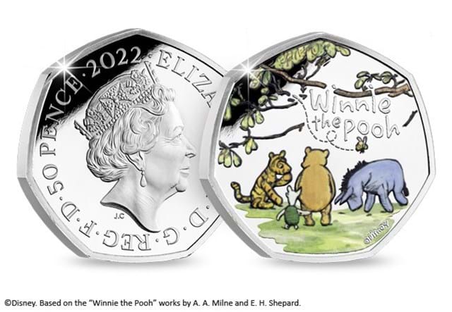 Winnie The Pooh And Friends Silver 50P Obverse Reverse