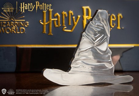 This 1oz Silver Coin released by Monnaie de Paris in 2022 has been struck in the shape of the sorting hat from Harry Potter. Worldwide 5000 edition limit.