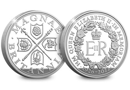 Issued in honour of Her Majesty the Queen, this commemorative is struck from .925 Sterling Silver and includes a special memorial design.