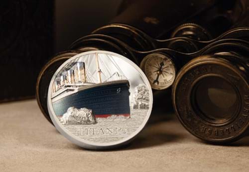 Titanic Coin Reverse Angle
