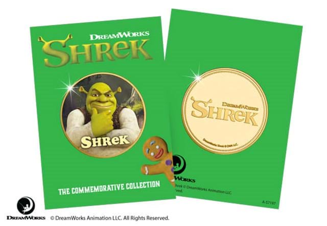 Shrek Medal Collection Obverse Reverse In Packaging
