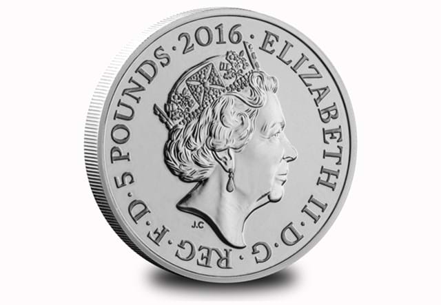 2016 Queen S 90Th Birthday £5 Coin Obv