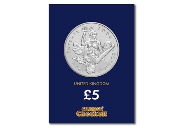 2004 Entente Cordiale £5 Reverse in Change Checker Card
