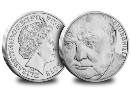 Issued to commemorate the 50th anniversary of the death of Winston Churchill. The reverse features a close up portrait of Churchill in a similar design to the 1965 crown.