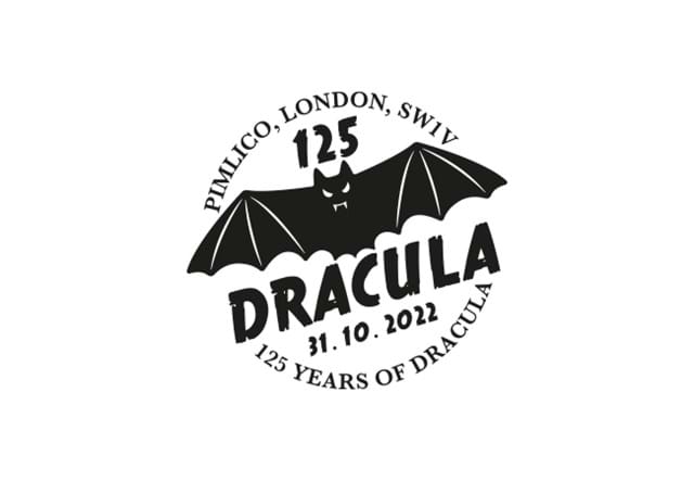 Dracula BU Non Colour 50P Set Coin Cover Postmark