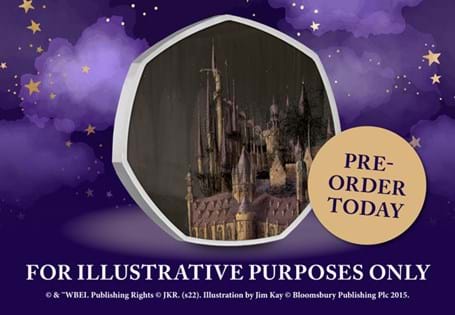 This 2023 UK Hogwarts School 50p coin has been struck to commemorate 25 years since the publication of the first Harry Potter book. It has been protectively encapsulated.