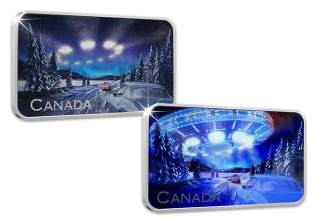 The Yukon Encounter Coin Side By Side