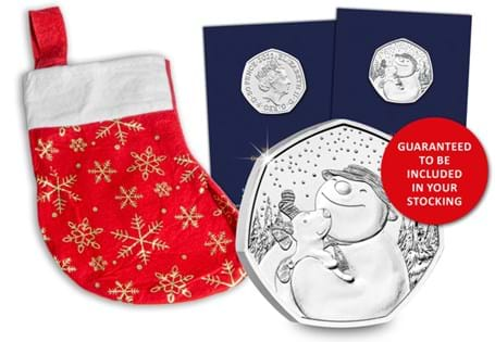 A stocking for Christmas time, filled with 5 mystery 50ps, all struck to a Brilliant Uncirculated quality. Each coin has been protectively encapsulated in official Change Checker packaging.