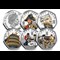 2022 Jersey HMS VICTORY SILVER With Colour 50Ps ALL