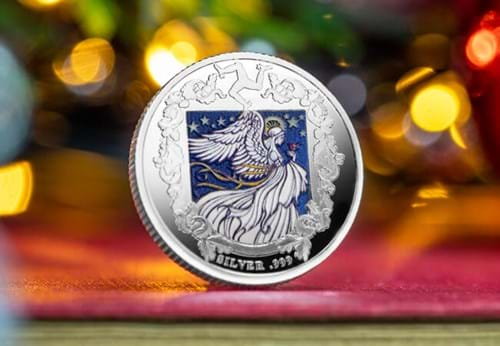 Christmas Silver Sovereign Reverse