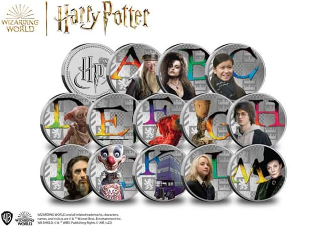 Harry Potter A Z Commemorative Set Letters A To M