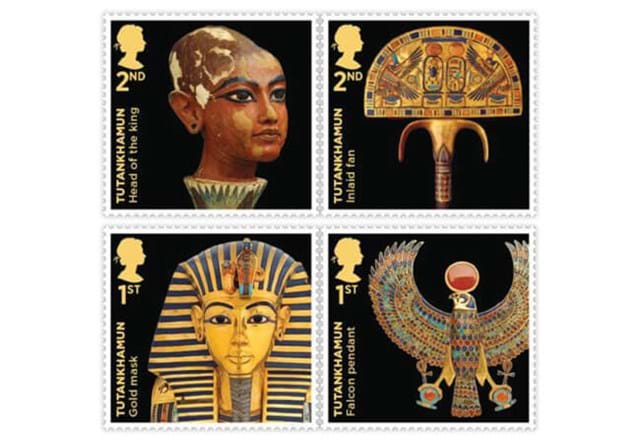 Tutankhamun Coin Cover Stamps