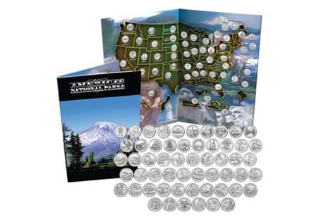 This set includes both the 1999 - 2009 25 Cent States Quarter Uncirculated Set and the 2010-2020 America the Beautiful Quarters Brilliant Uncirculated set.