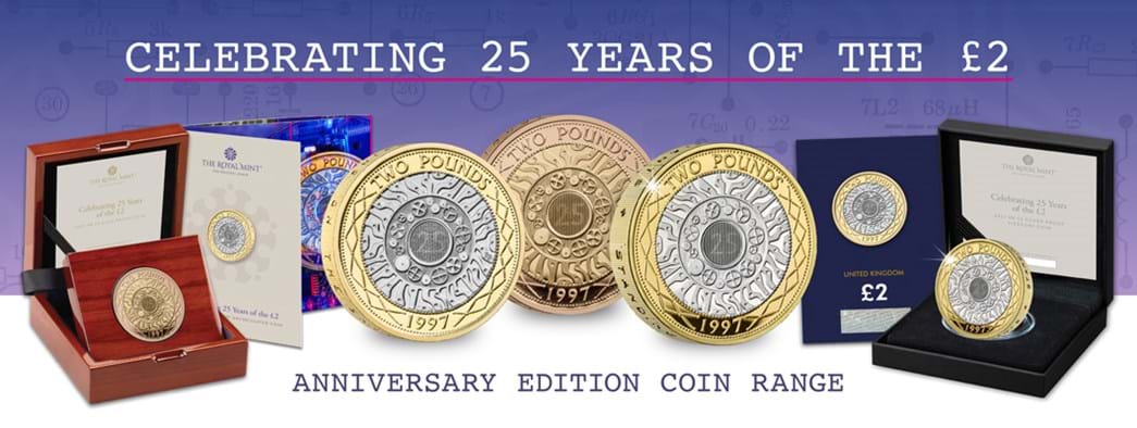 25 Years of the £2 Coin Range