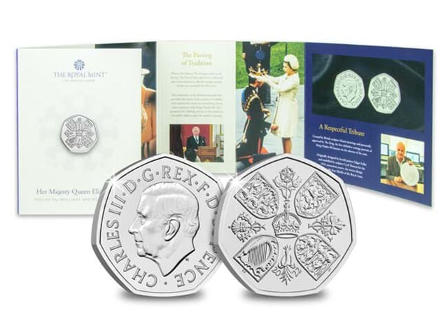 2022 QEII BU 50P Obverse Reverse With Packaging